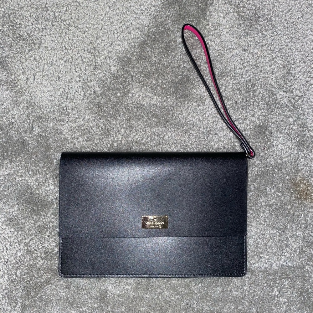 Brand New Black and Hot Pink Kate Spade Wristlet